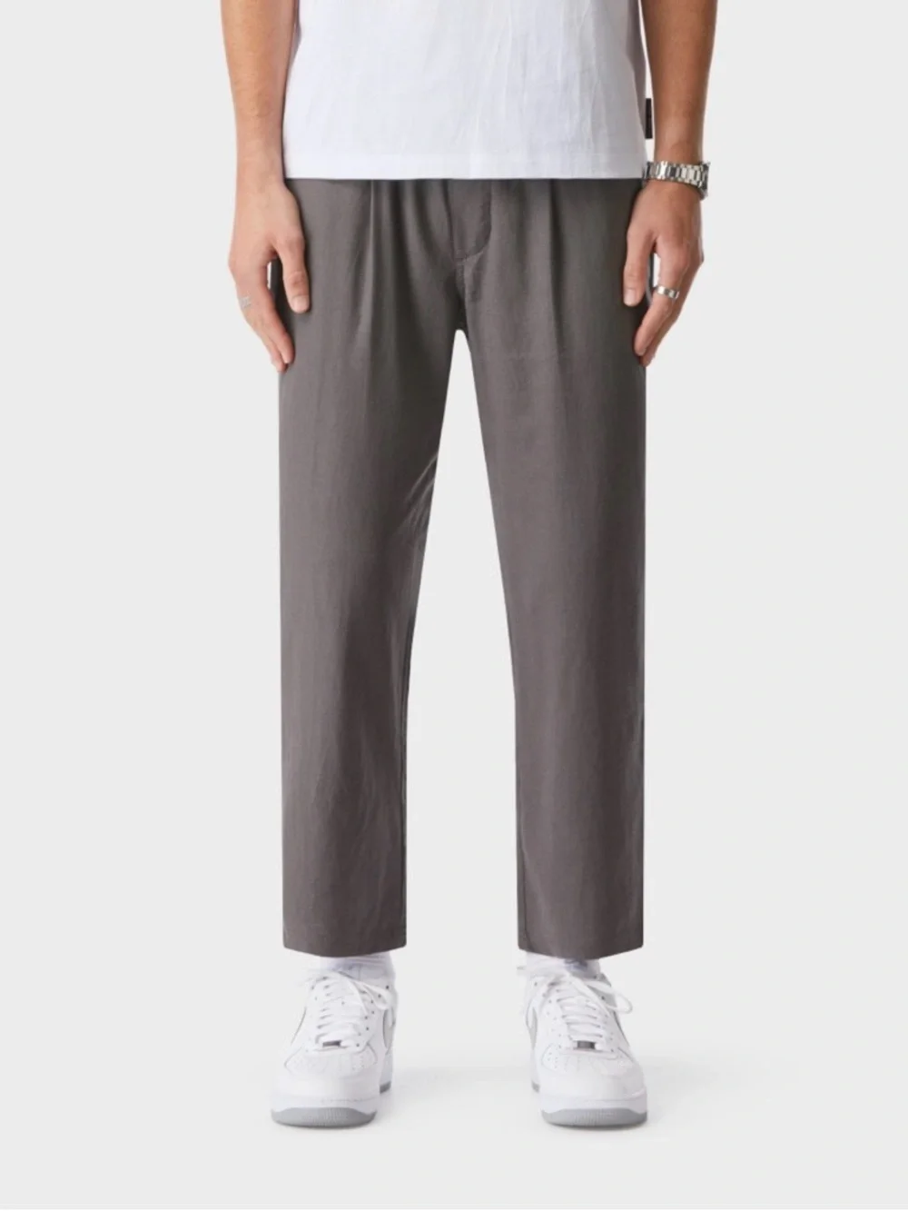 NWT - I Love Ugly Fitch Cropped Pant in Mushroom - Size L